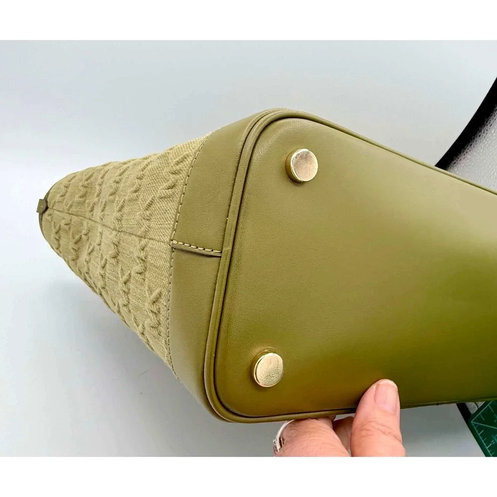 MICHAEL Michael Kors Luisa Canvas Medium Logo Tote in Olive Green